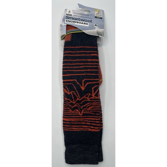 SMARTWOOL Adult Snowboard Full Cushion Iguchi Pattern OTC Socks Over The Calf L - Picture 1 of 4